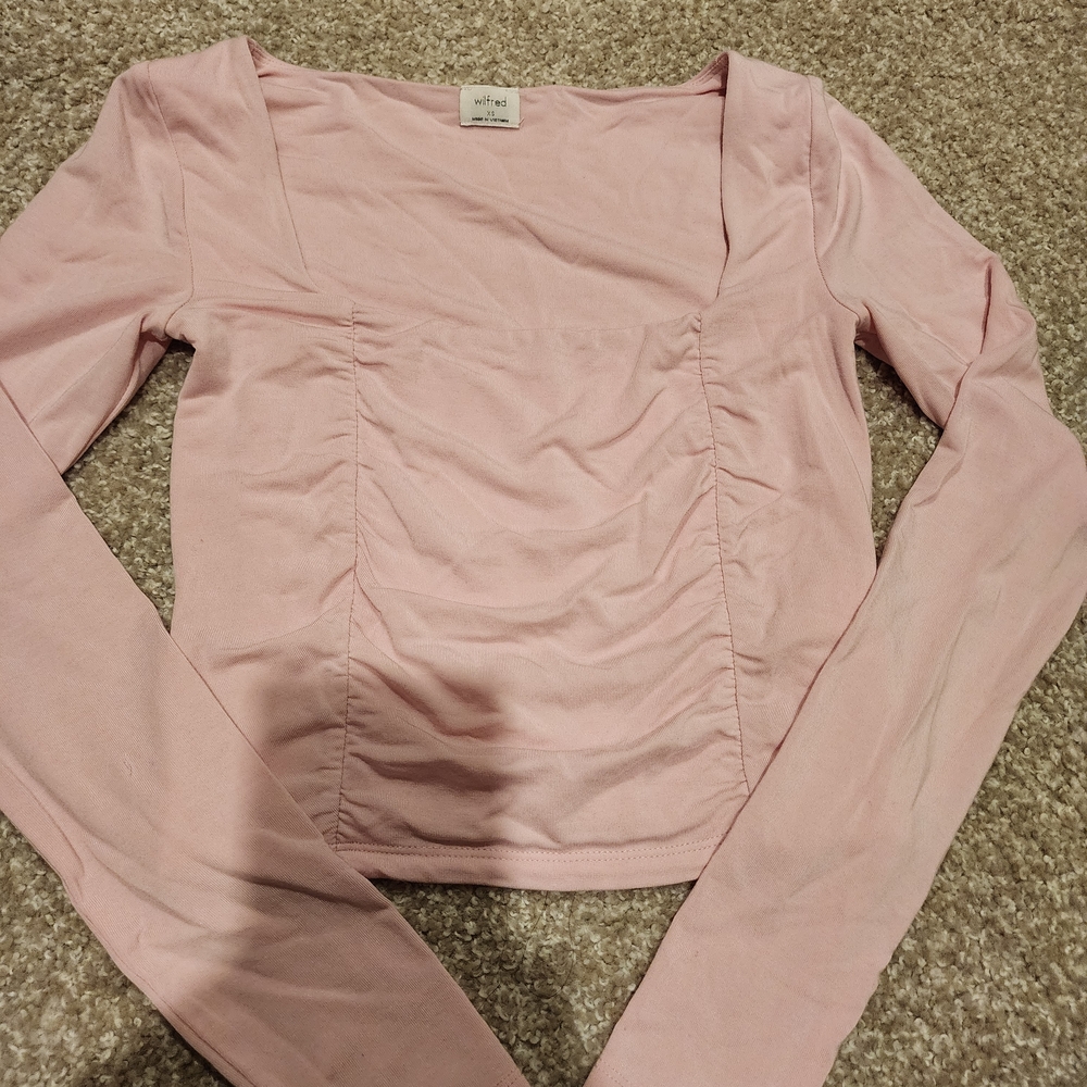 Wilfred Soft Pink Ruched Blouse